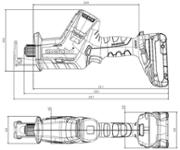 Акумуляторна шабельна пила Metabo SSE 18 LTX BL Compact LiHD 2x4.0 Ah (602366800)