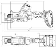 Акумуляторна шабельна пила Metabo SSE 18 LTX BL Compact Каркас (602366850) (без акумулятора і ЗП)