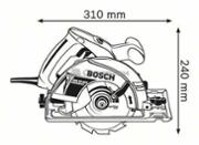 Пила дискова Bosch GKS 55 GCE L-BOXX (0601664901)