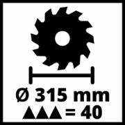 Настільна циркулярна пила Einhell TC-TS 315 U (4340556)