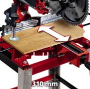 Пила торцювальна з протяжкою на ніжках Einhell TC-SM 2531/1 U (4300817)