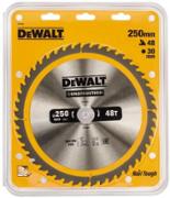 Диск пильний DeWALT CONSTRUCTION DT1957, 250х30 мм, 48z