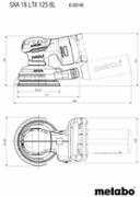 Акумуляторна кутова шліфувальна машина Metabo SXA 18 LTX 125 BL (600146840)