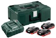 Набір акумуряторний Metabo 3 x LiHD 4.0 Ah, ASC 55 + ML (685133000)