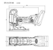 Акумуляторний лобзик Metabo STA 18 LTX 100 2x2.0 (601002510)