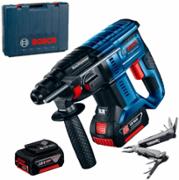 Перфоратор акумуляторний Bosch GBH 180-LI (2x GBA 18V 4.0 Ah) in case + Swiss Peak Multitool (0615990L01)