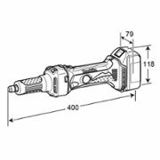 Акумуляторна пряма шліфмашина Makita DGD 800 RFE