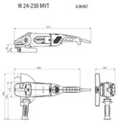 Кутова шліфувальна машина Metabo W 24-230 (606467000)