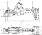 Акумуляторна шабельна пила Metabo SSE 18 LTX BL Compact (602366500)