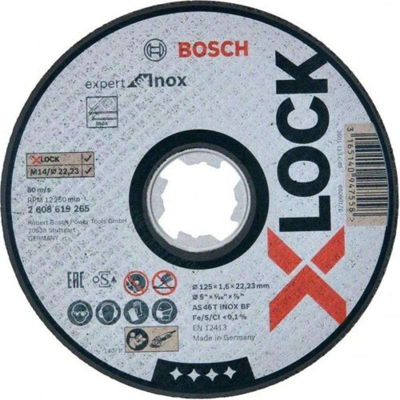 Круг відрізний Bosch X-Lock Expert for Inox 125x1.6x22.23 мм (2608619265)