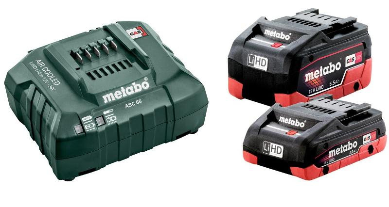 Набір акумуляторний Metabo LiHD 1x4.0 Ah + LiHD 1х5.5 Аг (685160000)