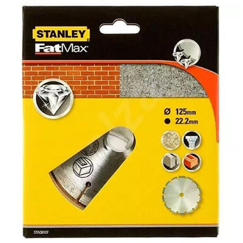 Диск алмазний Stanley по бетону, стяжці 125х22.2 мм (STA38107)