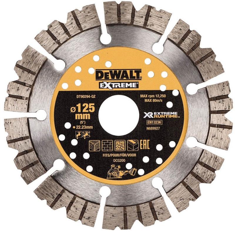 Диск алмазний DeWALT DT90294 EXTREME 125х3х22.23 мм