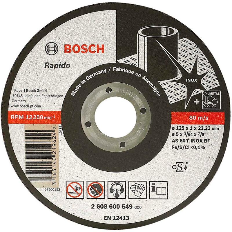 Відрізний круг Bosch Expert for INOX 125x1мм (2608600549)