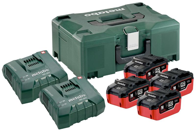 Базовий комплект Metabo Basic-Set 4x LiHD 6,2Ah + ML + 2x ASC Ultra (685104000)