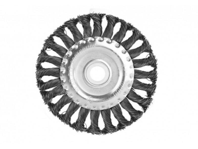 Щітка для КШМ Sturm 180мм радіальний сталевий кручений дріт (9017-03-WB180)