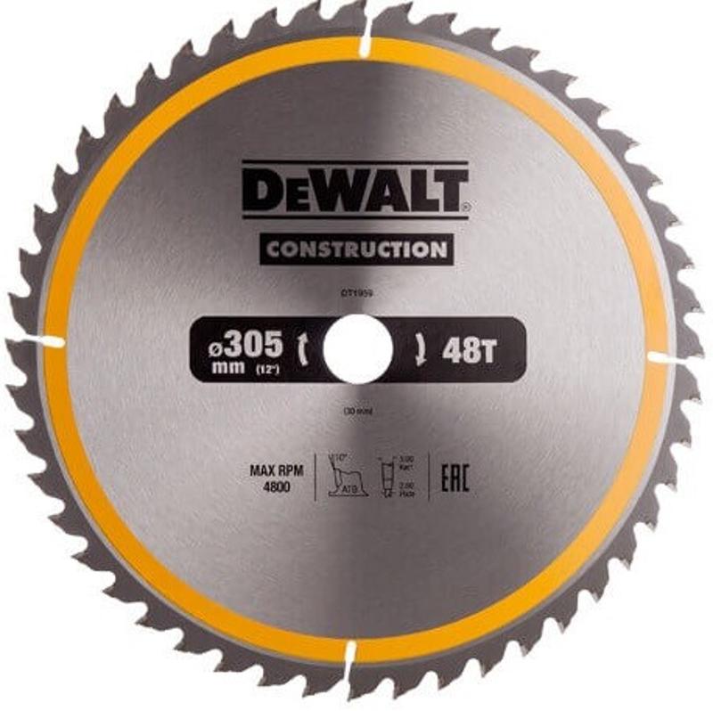 Диск пильний DeWALT 305х30мм 48 зубців (DT1959)