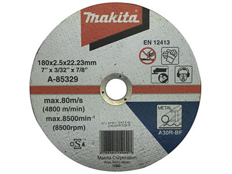 Відрізний диск по металу Makita 180х2.5 30R плоский (A-85329)