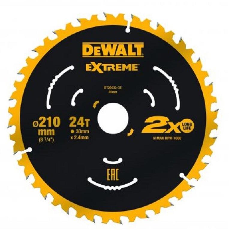 Диск пилковий DeWALT Extreme 210х30 мм ATB 24 шт (DT20432)