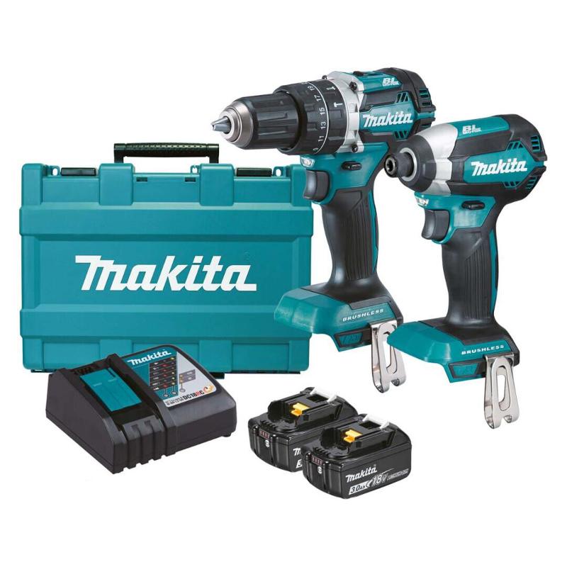 Набір інструментів Makita DLX2180X (DHP484, DTD153, BL1830x2, DC18RC)